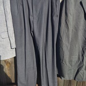 Stafford Classic Charcoal Sharkskin Trousers